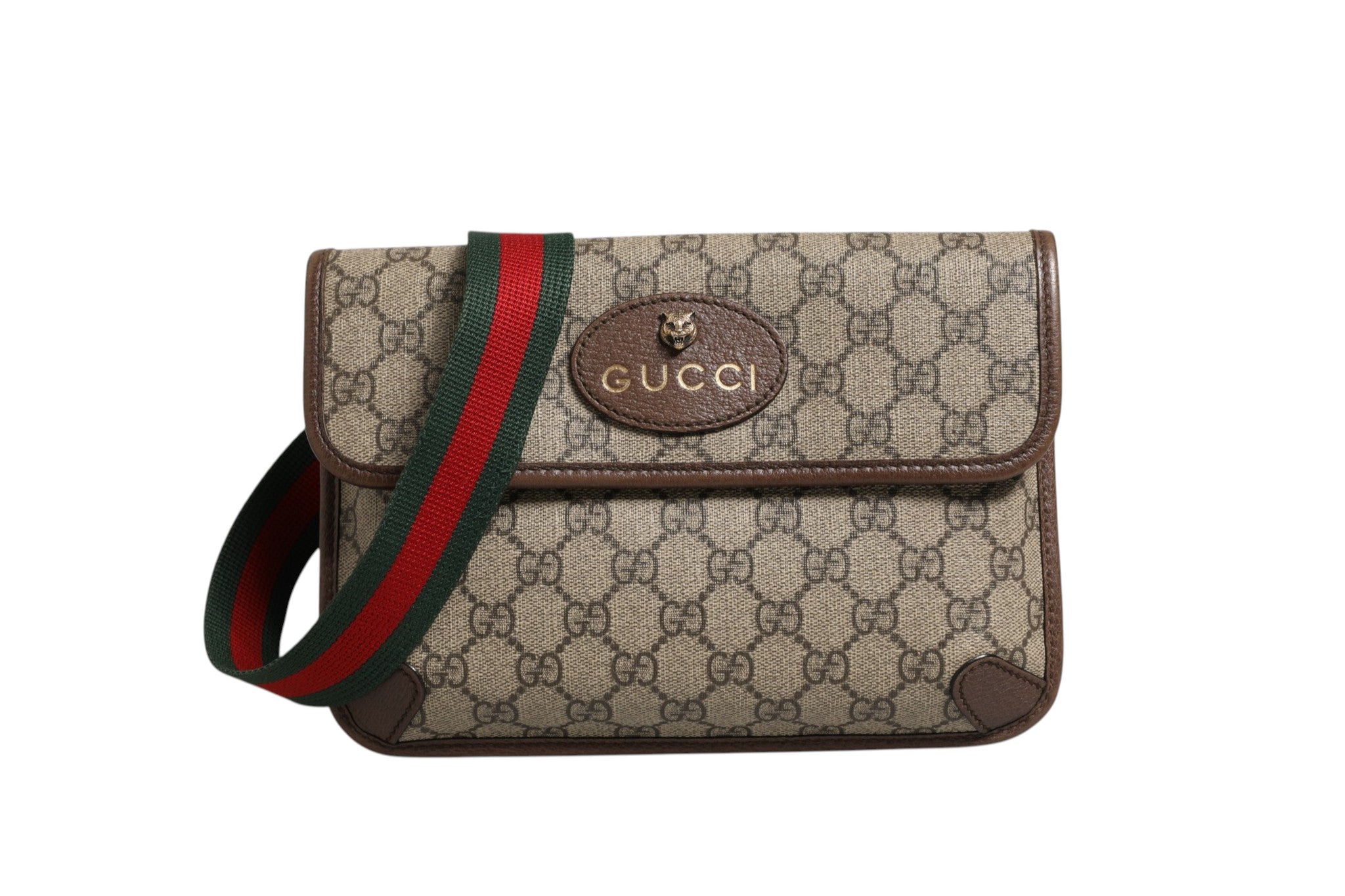 Sac ceinture Supreme Monogram Neo Vintage Web marron