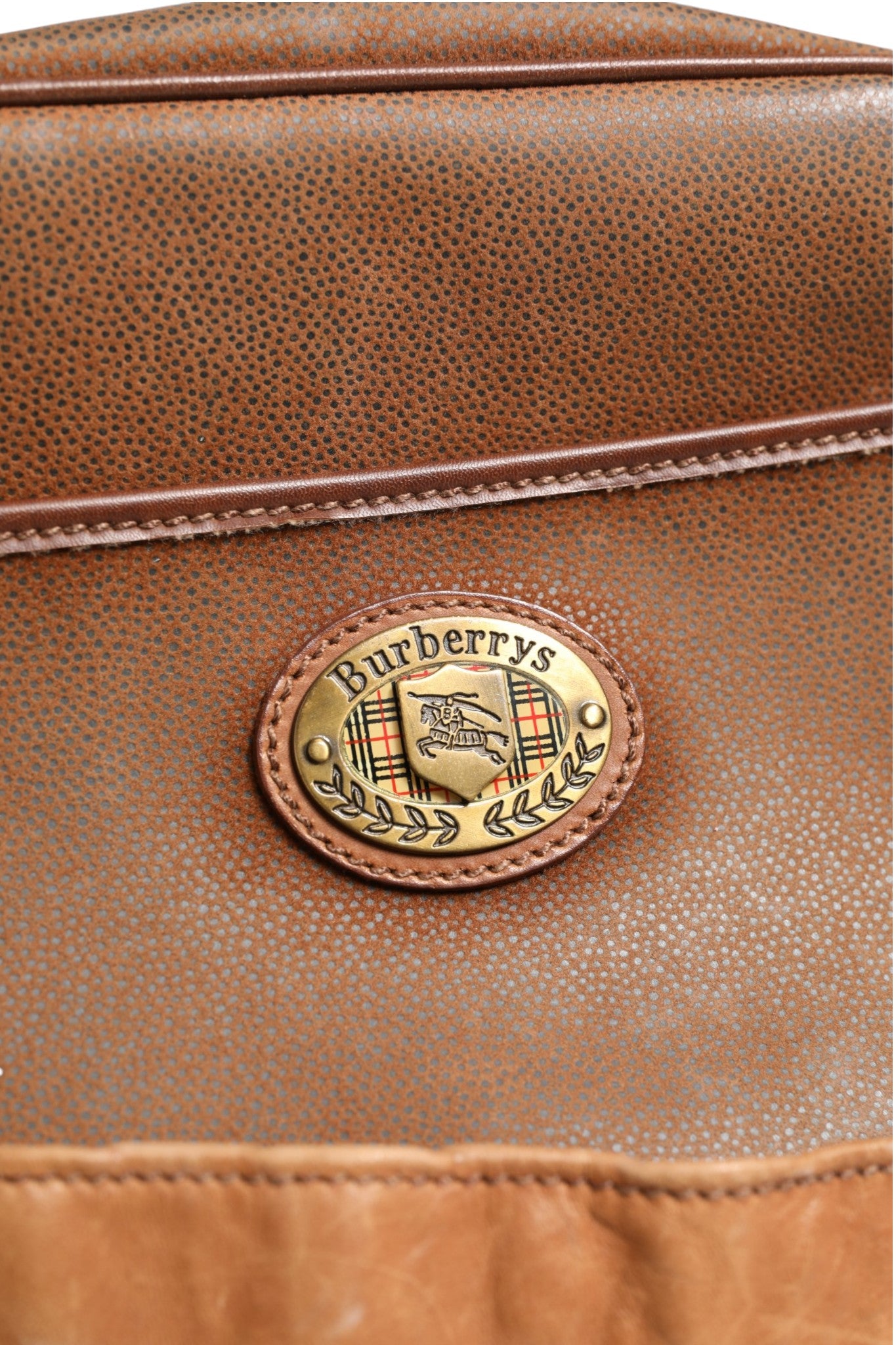 Sac crossbody marron et doré