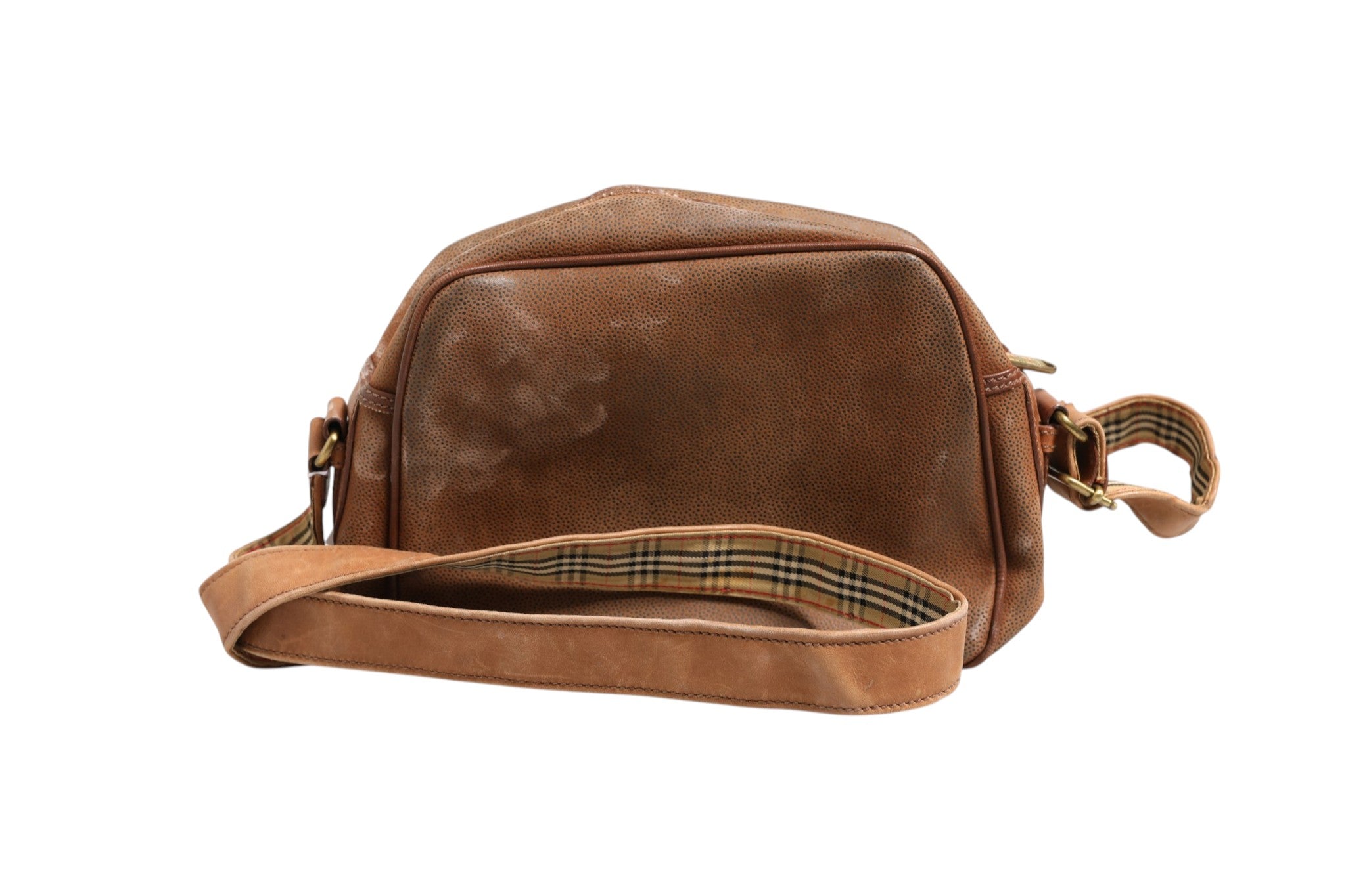 Sac crossbody marron et doré