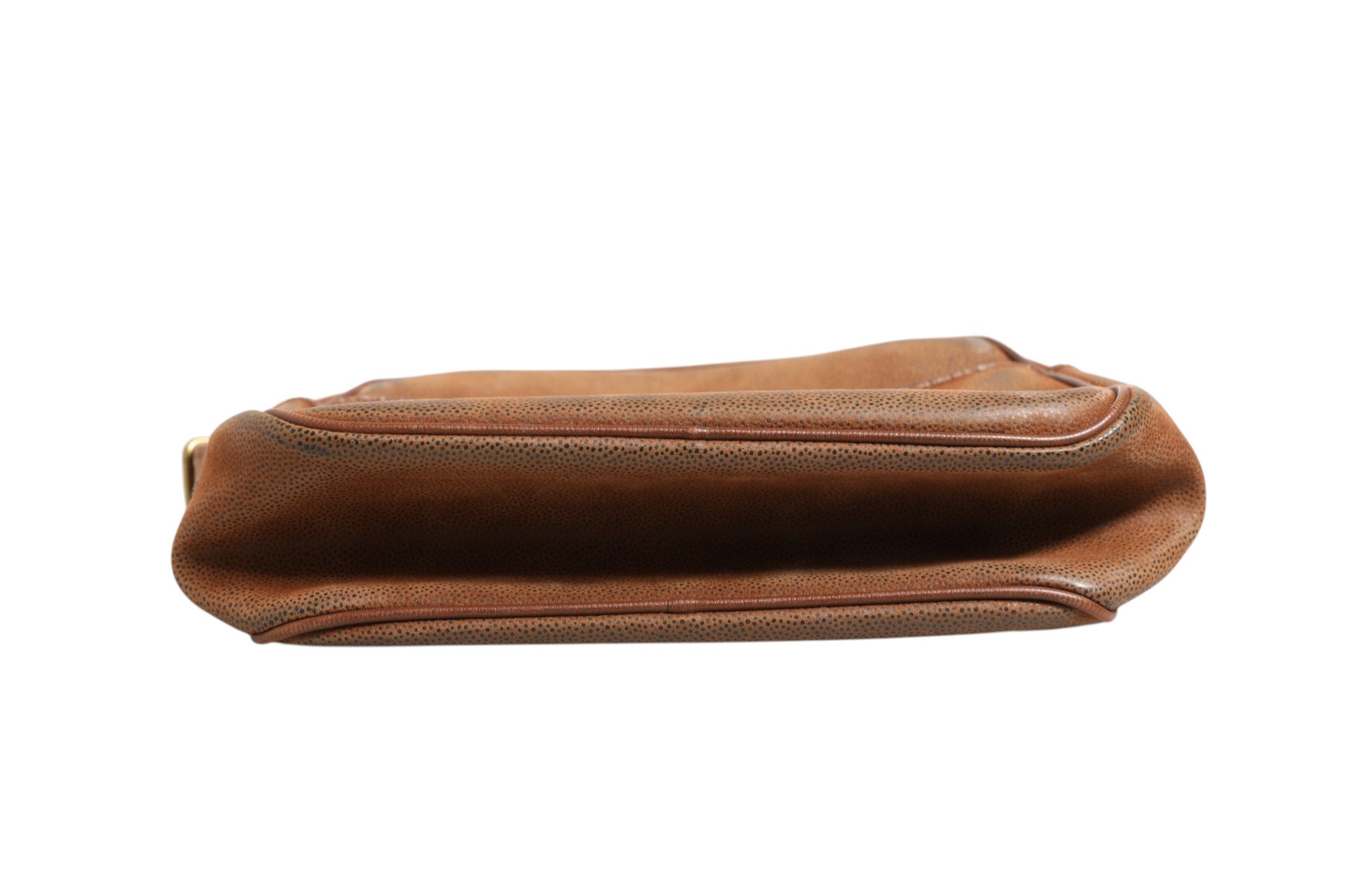 Sac crossbody marron et doré