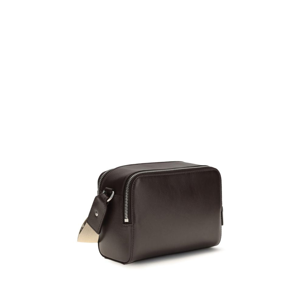Burberry – Sac bandoulière Pop Check en cuir