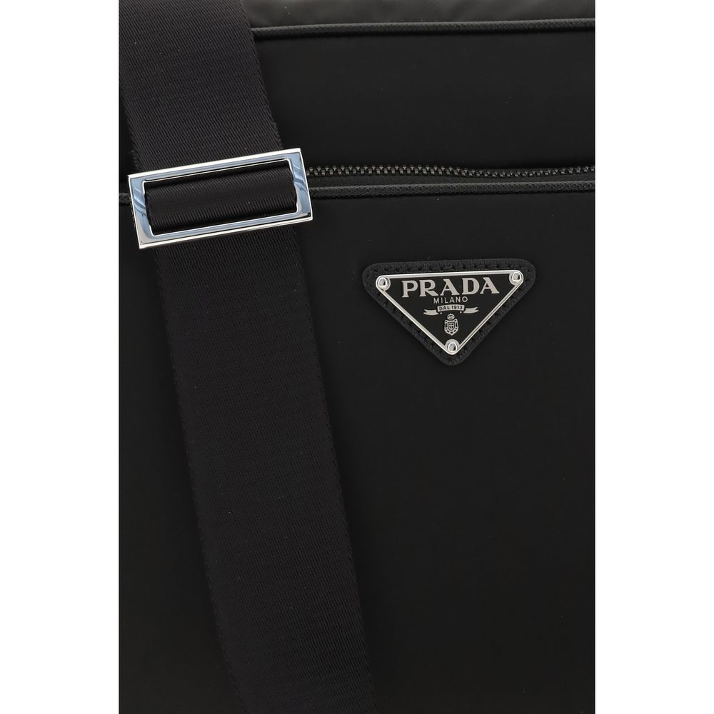 Prada – Sac porté épaule en Re-Nylon avec logo triangle