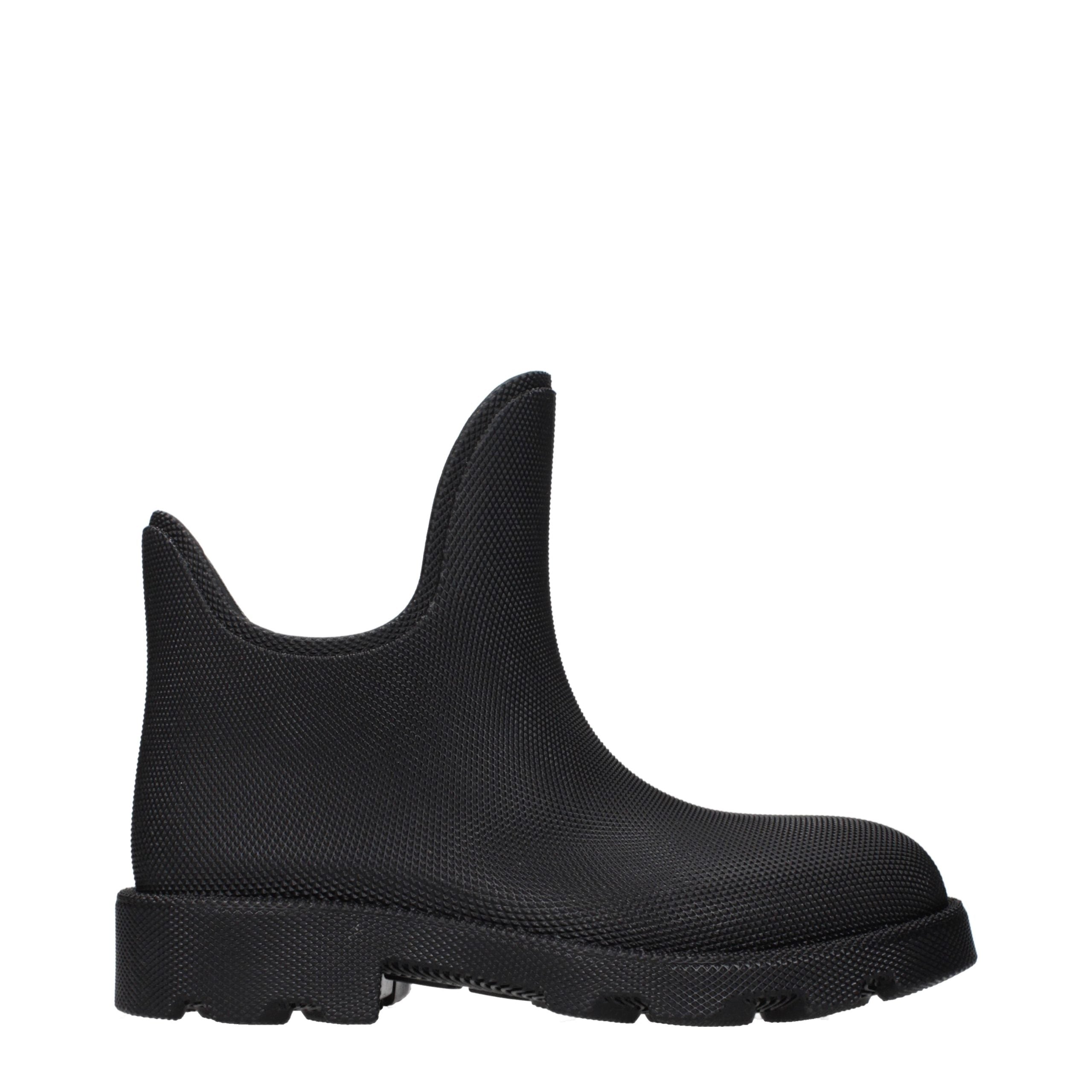 Burberry – Bottines en caoutchouc noir