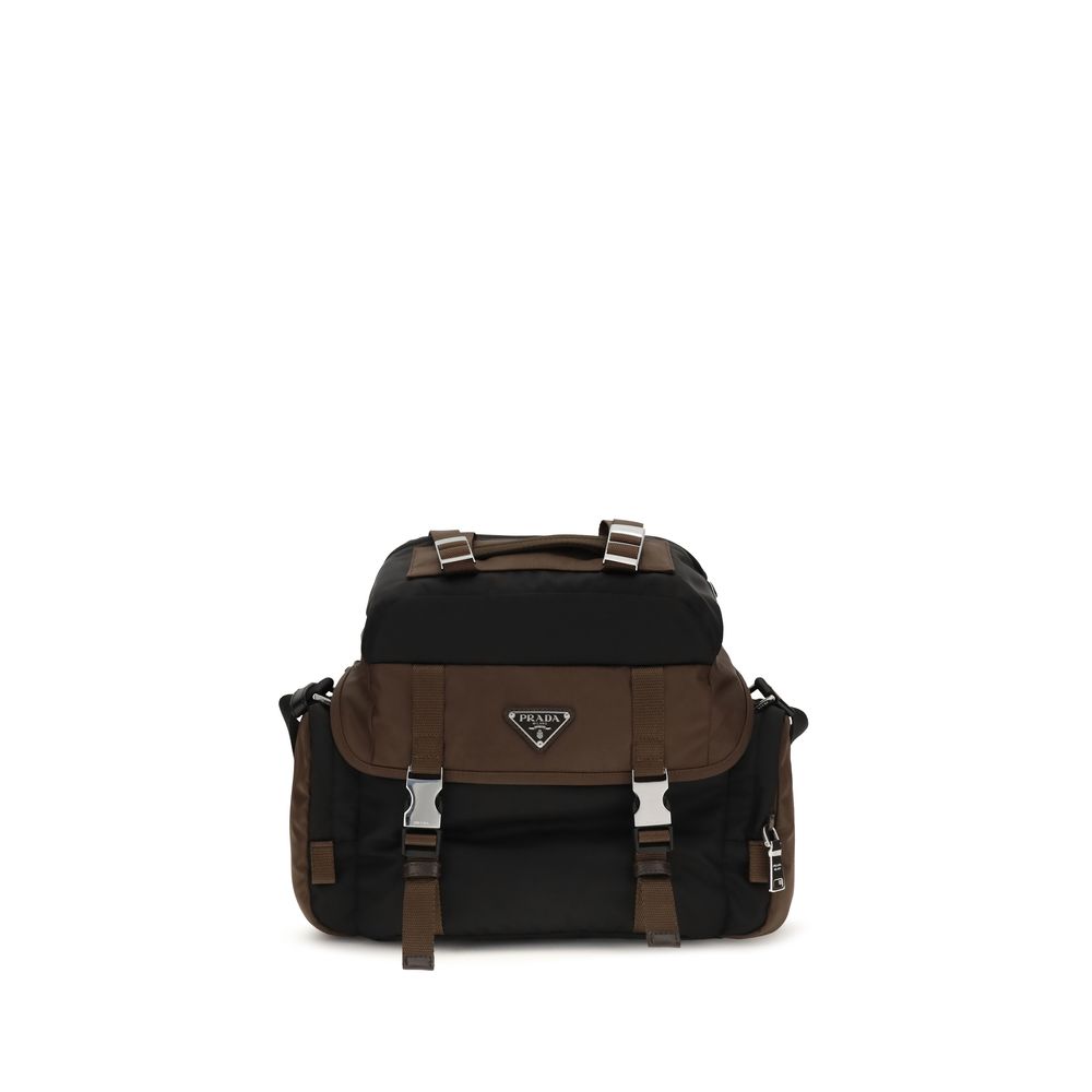 Prada – Sac porté épaule Explore en Re-Nylon et cuir