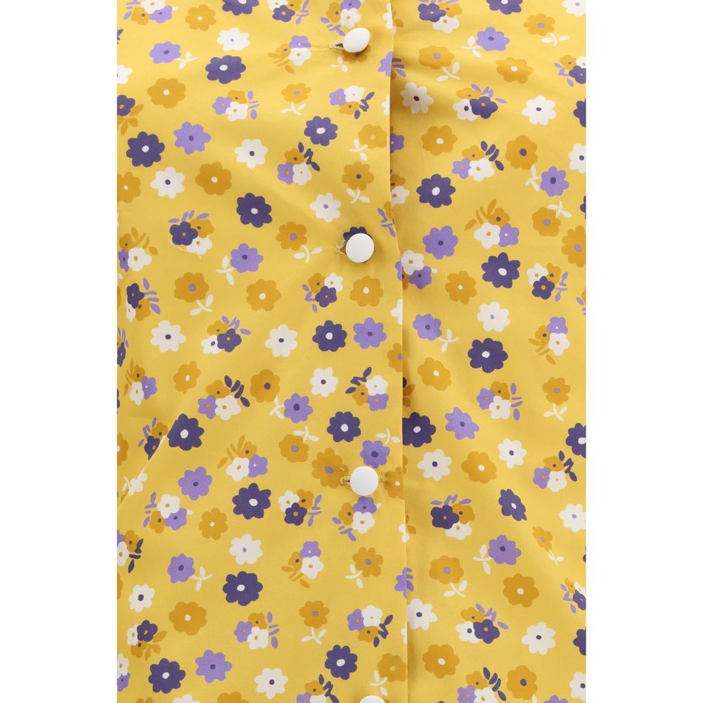 Miu Miu – Robe midi fleurie en coton