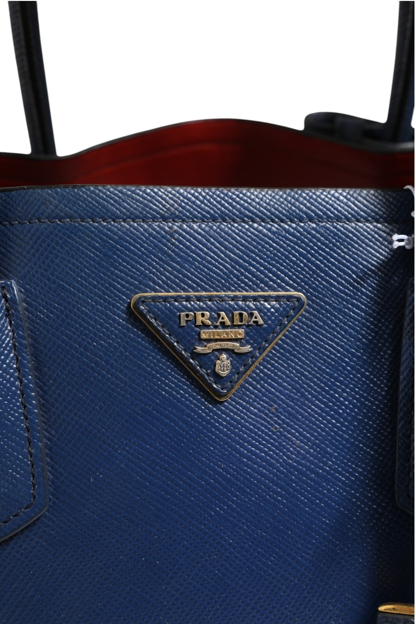Sac 2WAY en cuir Saffiano bleu