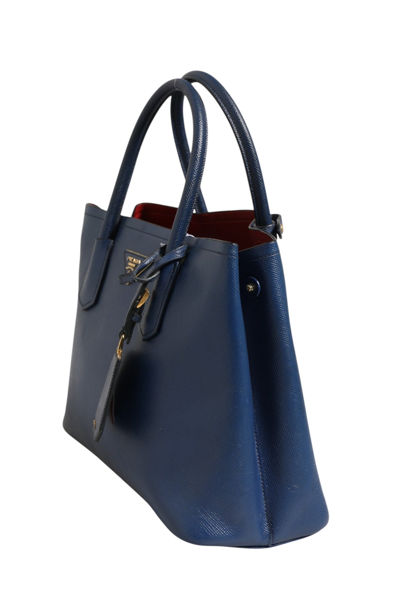 Sac 2WAY en cuir Saffiano bleu
