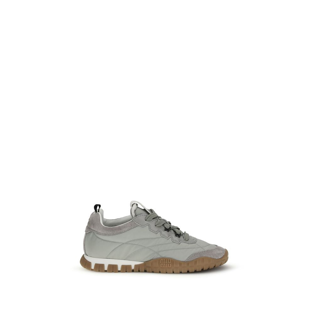 Miu Miu – Sneakers Tyre en tissu technique et suède