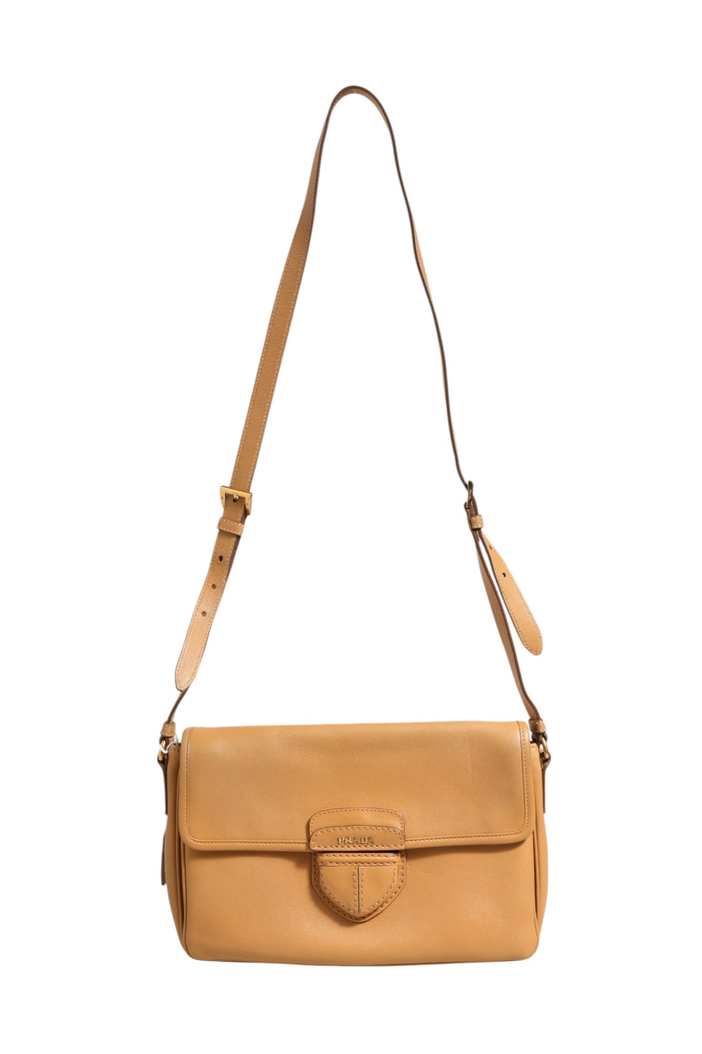 Sac porté épaule Sidonie en cuir grainé beige