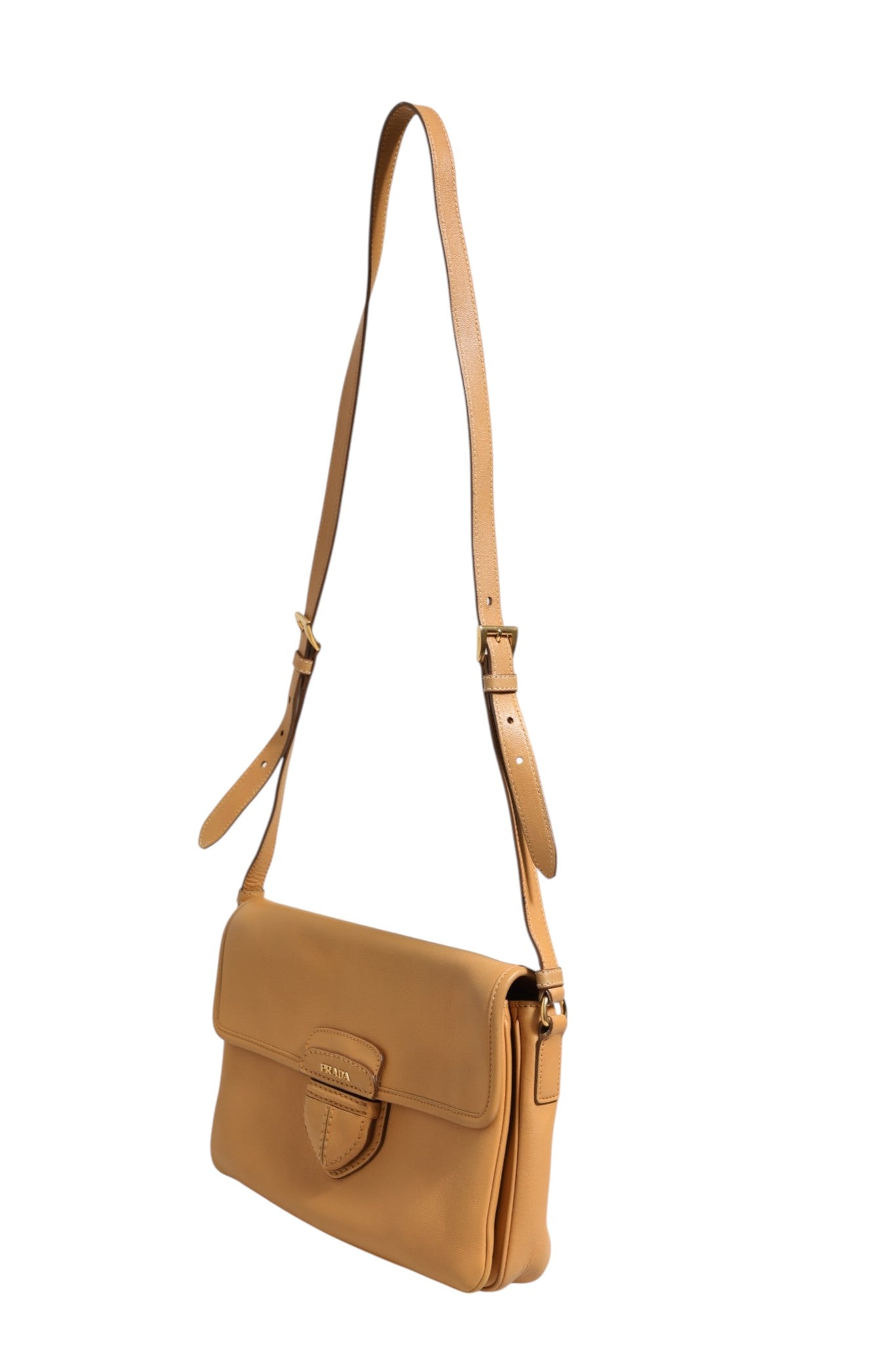 Sac porté épaule Sidonie en cuir grainé beige