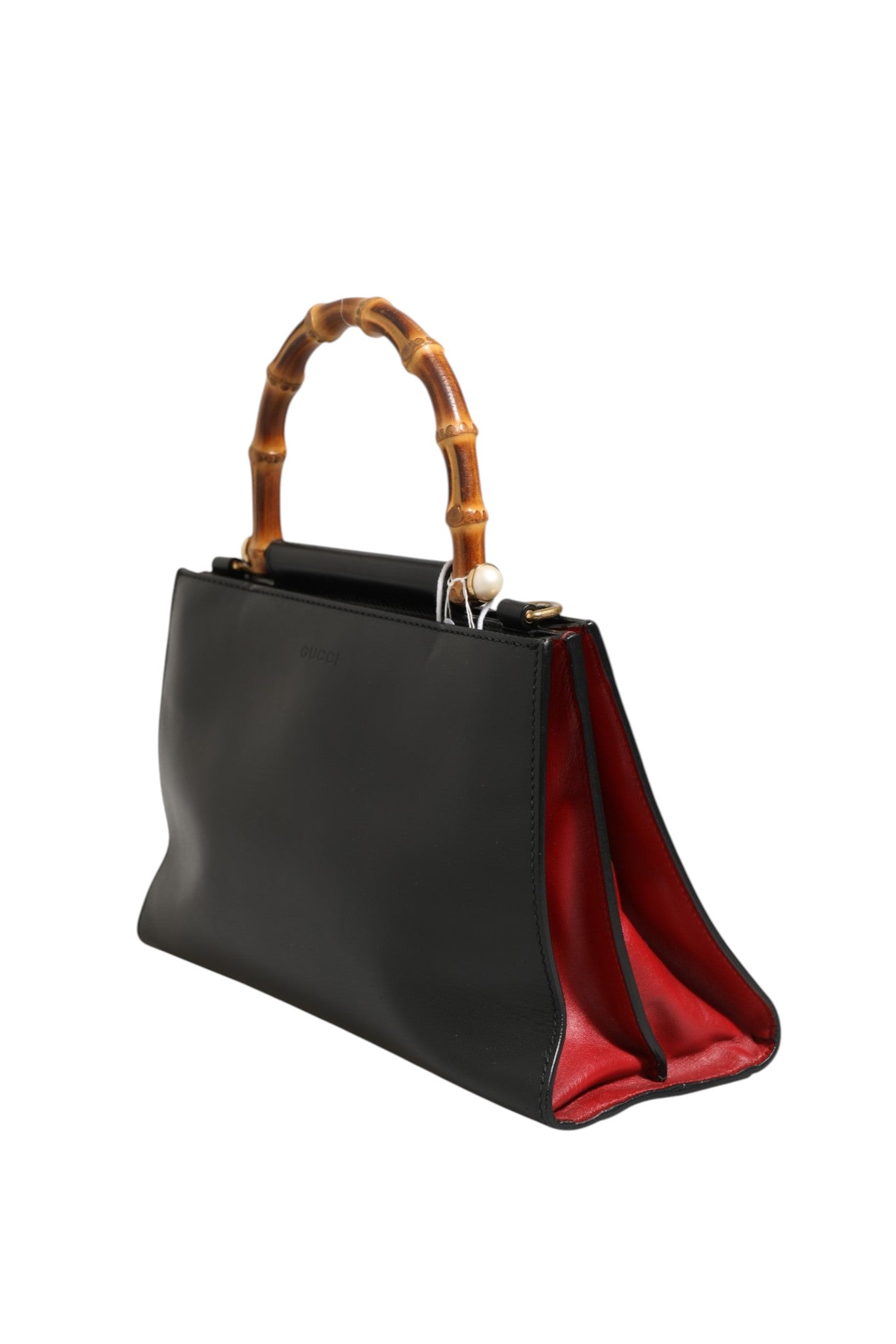 Sac en cuir Nymphaea Bamboo à poignée supérieure