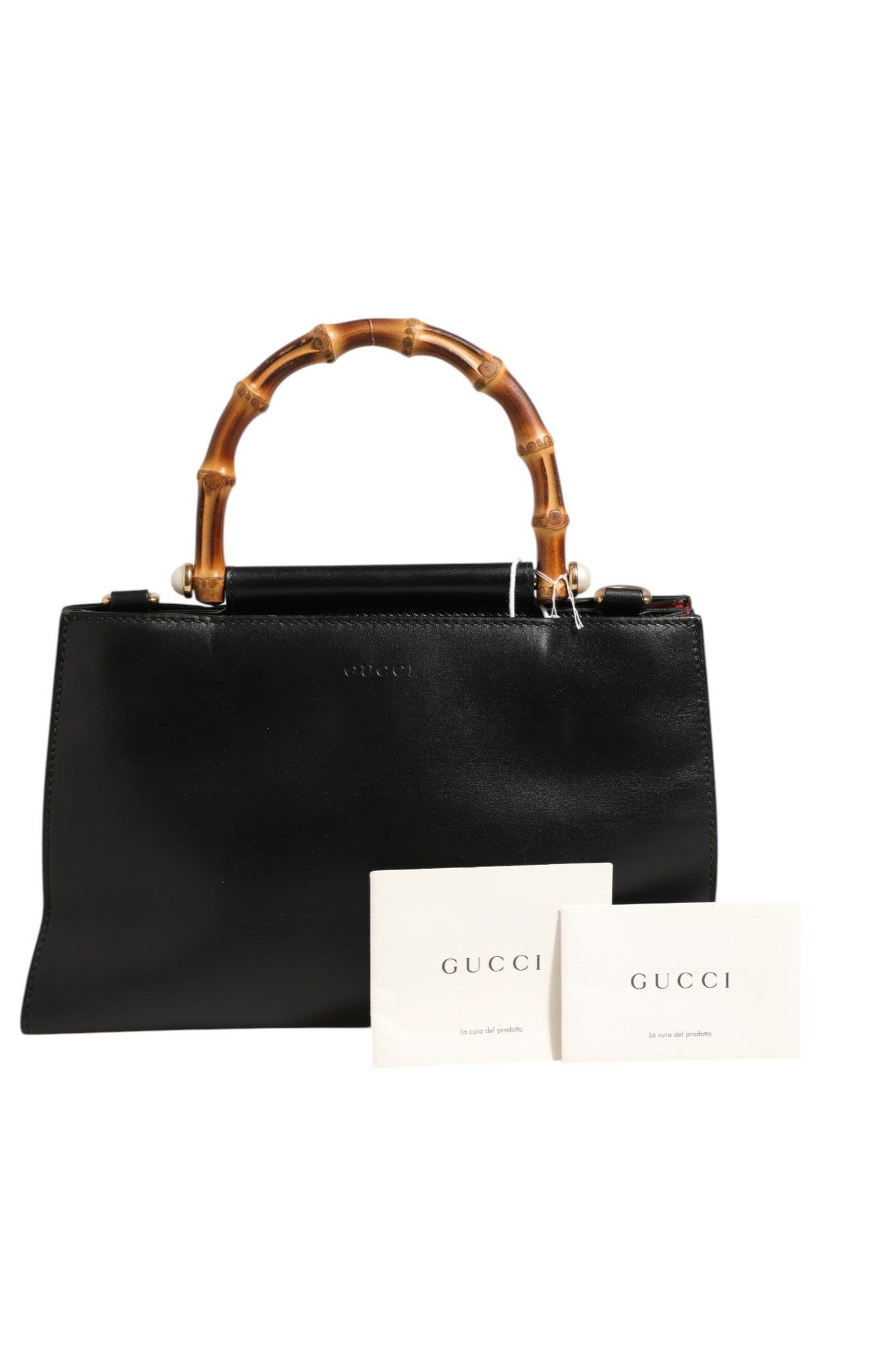Sac en cuir Nymphaea Bamboo à poignée supérieure