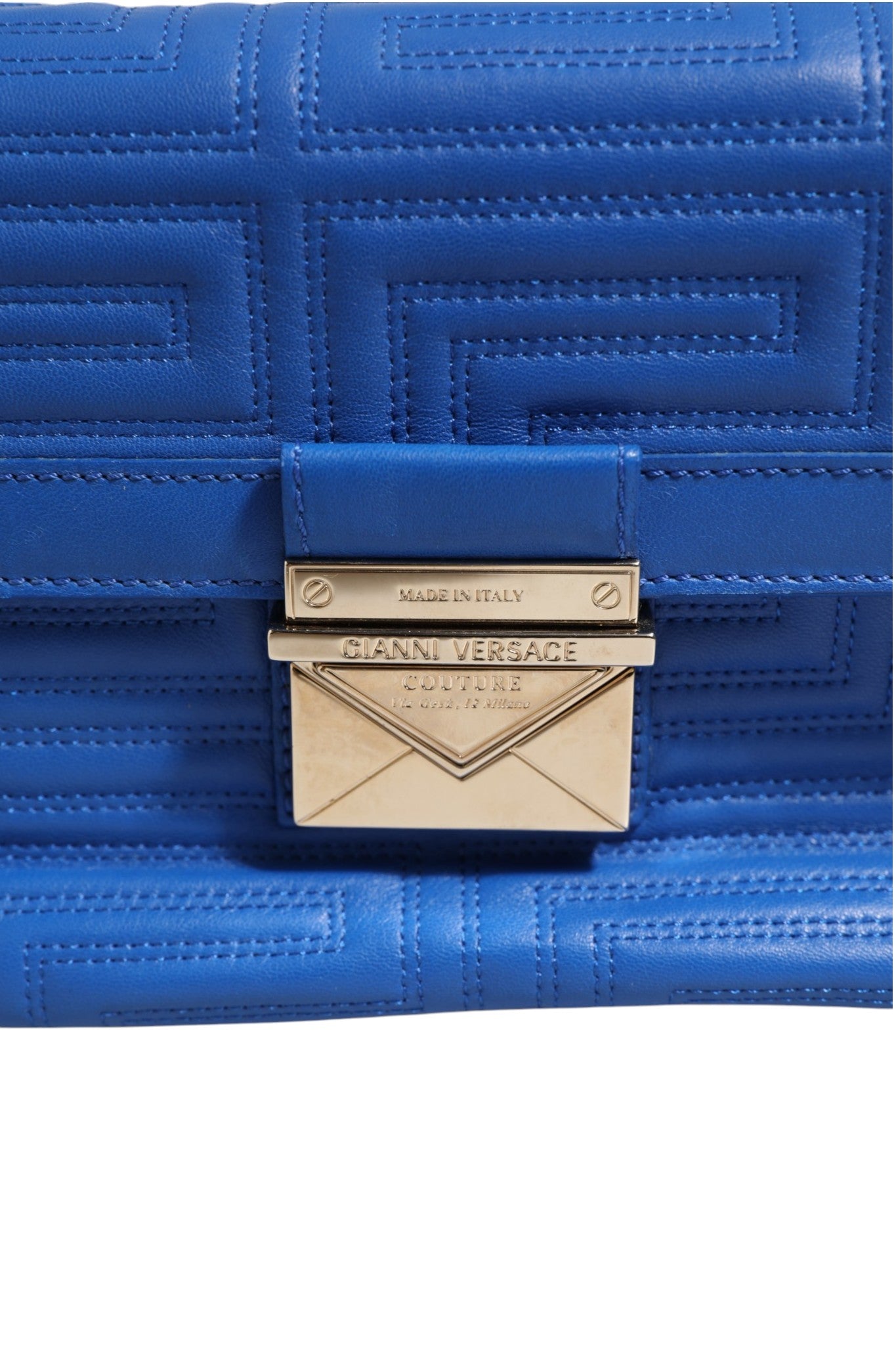 Sac porté épaule Couture en cuir matelassé