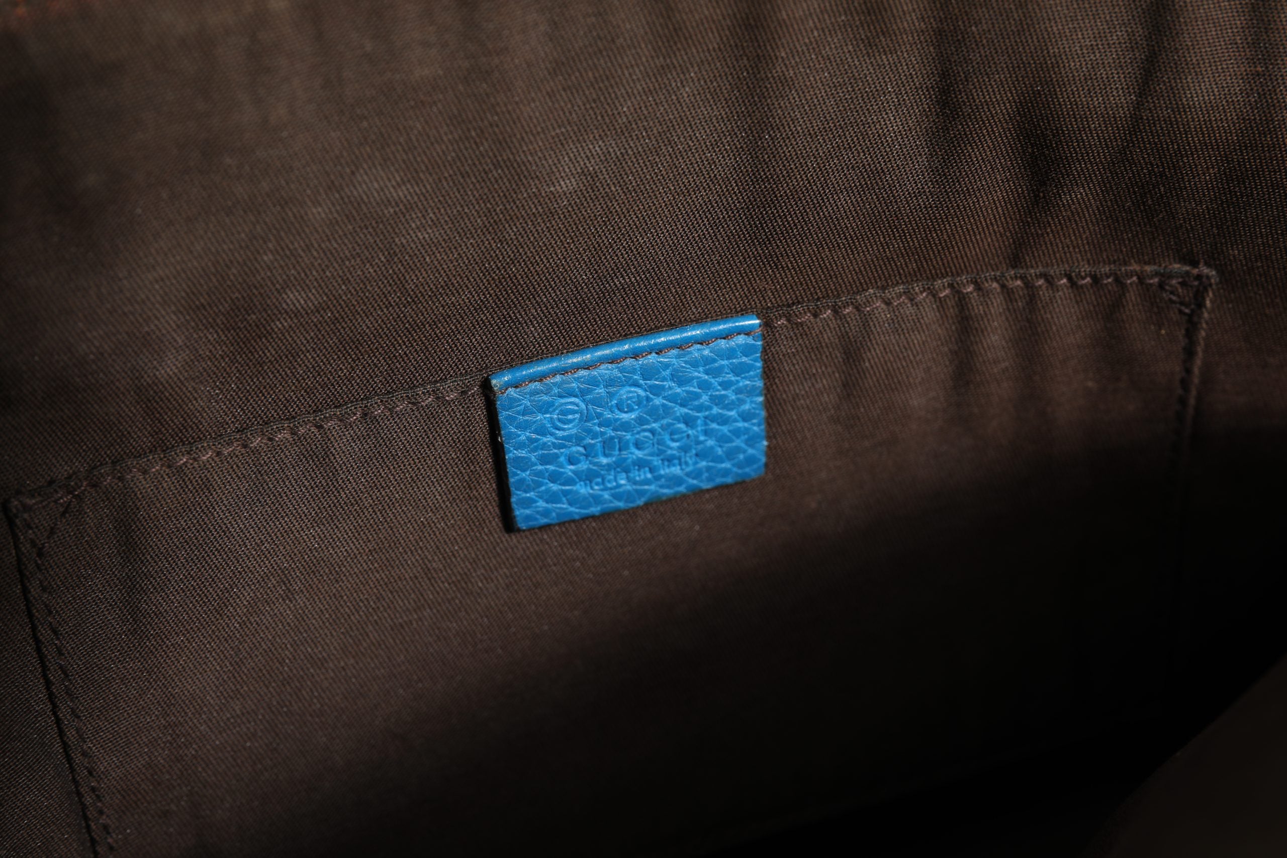 Sac à main Dome en cuir bleu