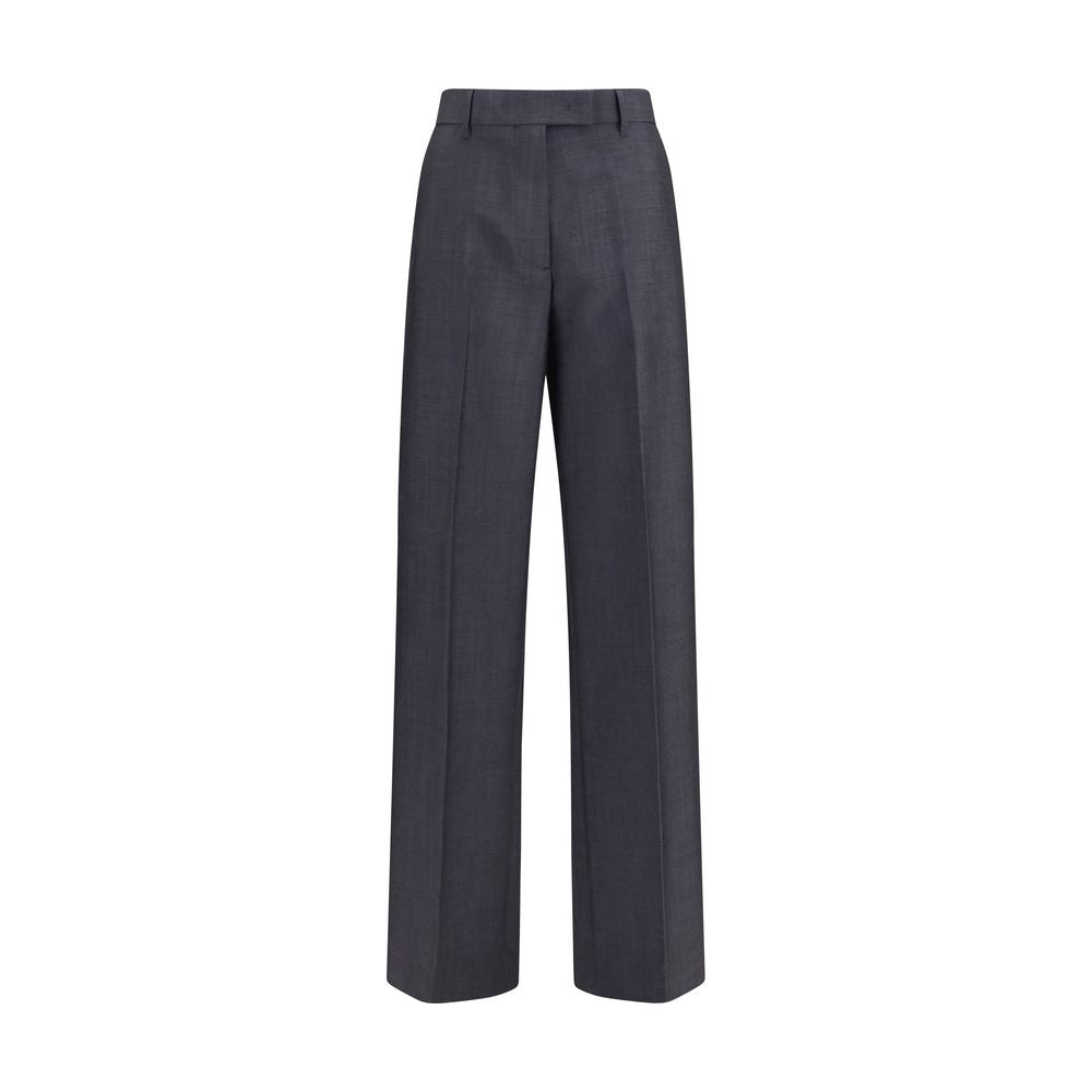 Miu Miu – Pantalon en kid mohair à coupe droite