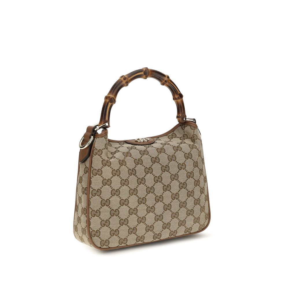 Gucci – Sac porté épaule Diana Small en tissu GG