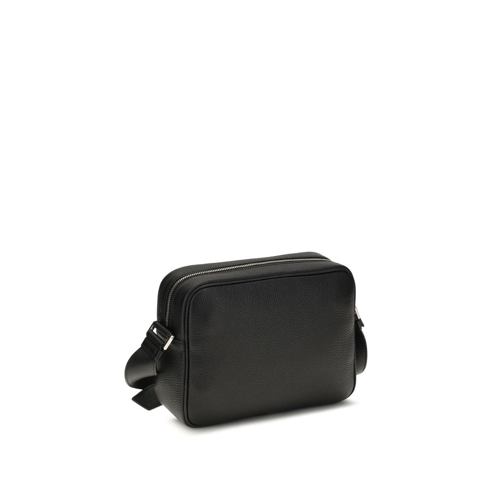 Prada – Sac porté épaule en cuir avec logo triangle