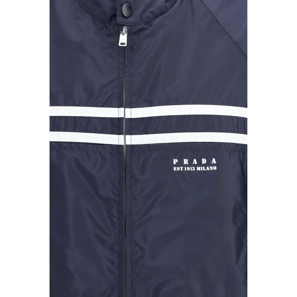 Prada – Veste oversize en Re-Nylon avec capuche