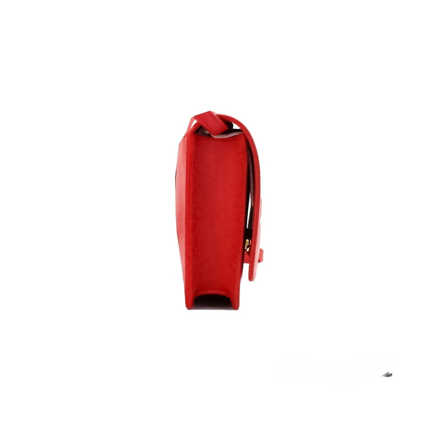 Burberry – Sac crossbody Hampshire Small en cuir lisse rouge