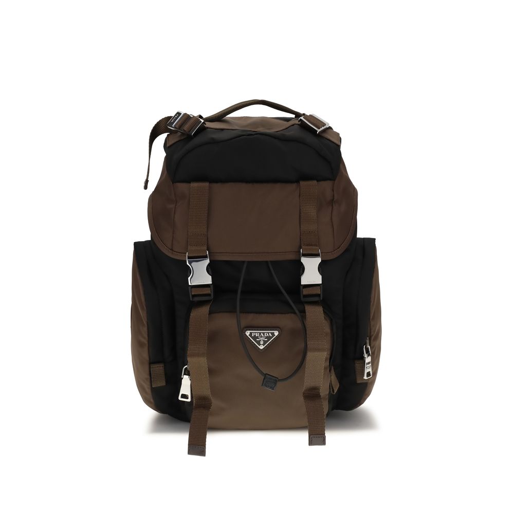 Prada – Sac à dos en Re-Nylon et cuir
