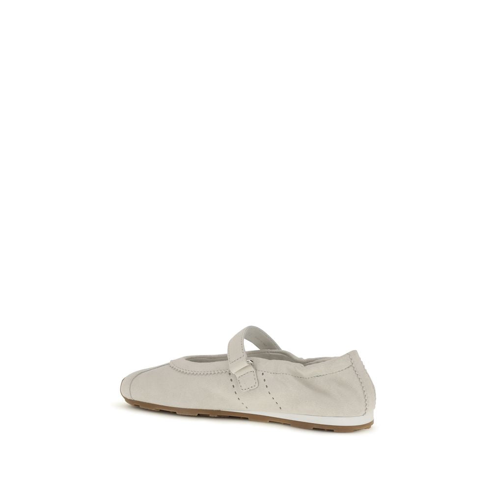 Miu Miu – Ballerines Plume en suède
