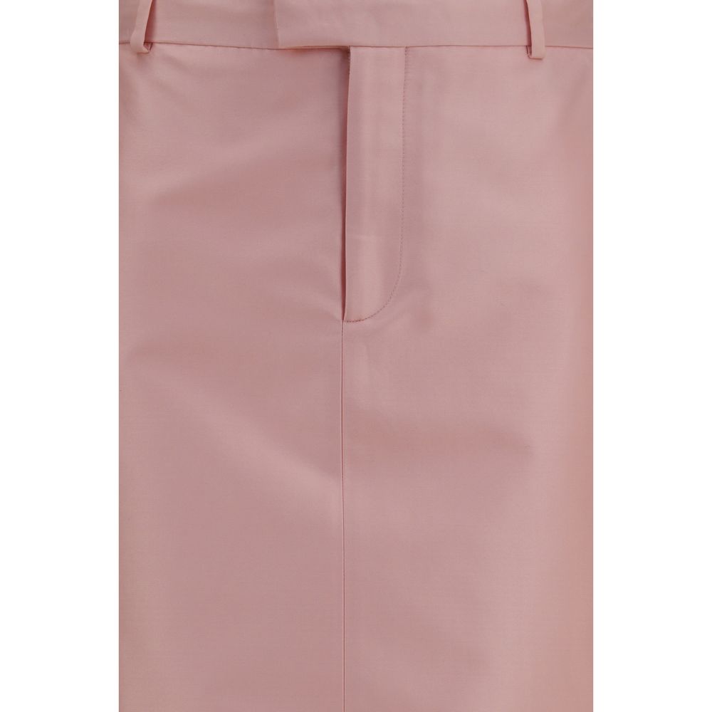 Gucci – Jupe en faille de soie rose