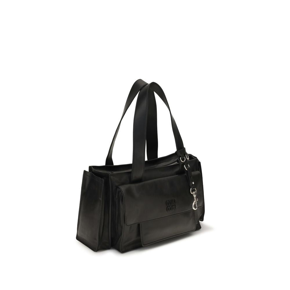 Miu Miu – Sac porté épaule Utilitaire en cuir