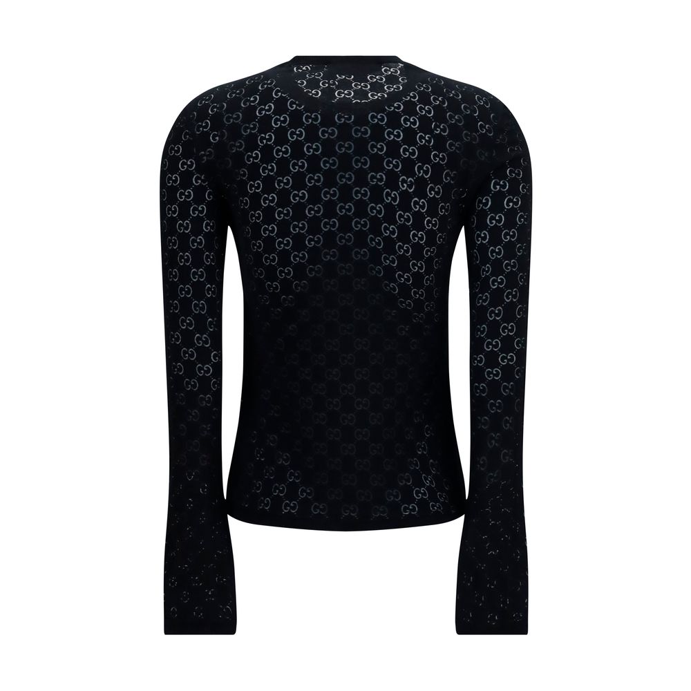 Gucci – T-shirt GG dévoré en coton