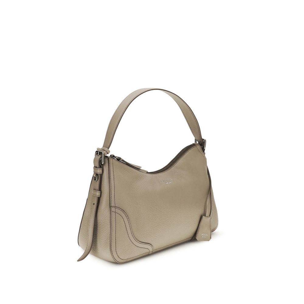 Prada – Sac porté épaule Aimée Large en cuir