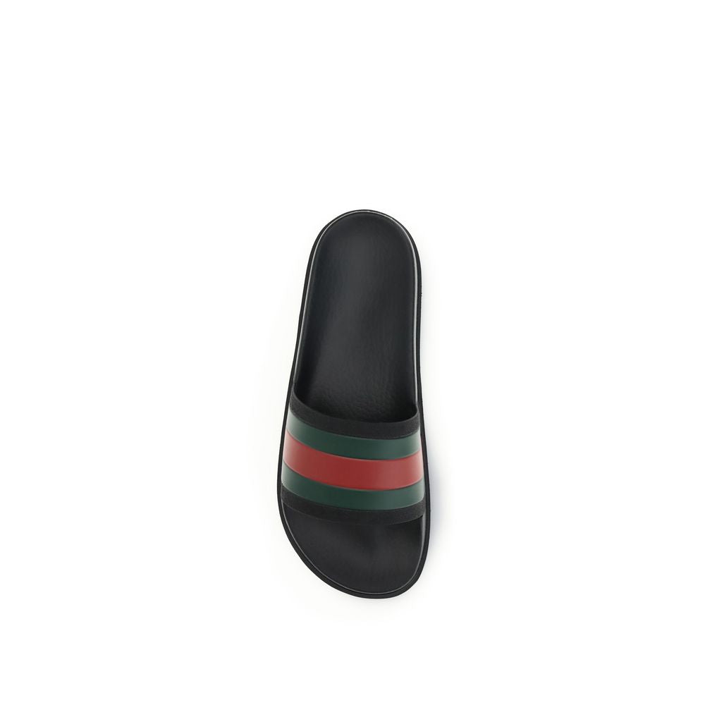 Gucci – Slippers en caoutchouc Web