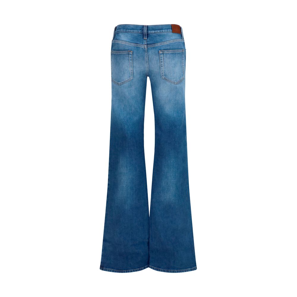 Gucci – Jean stretch flare avec Horsebit
