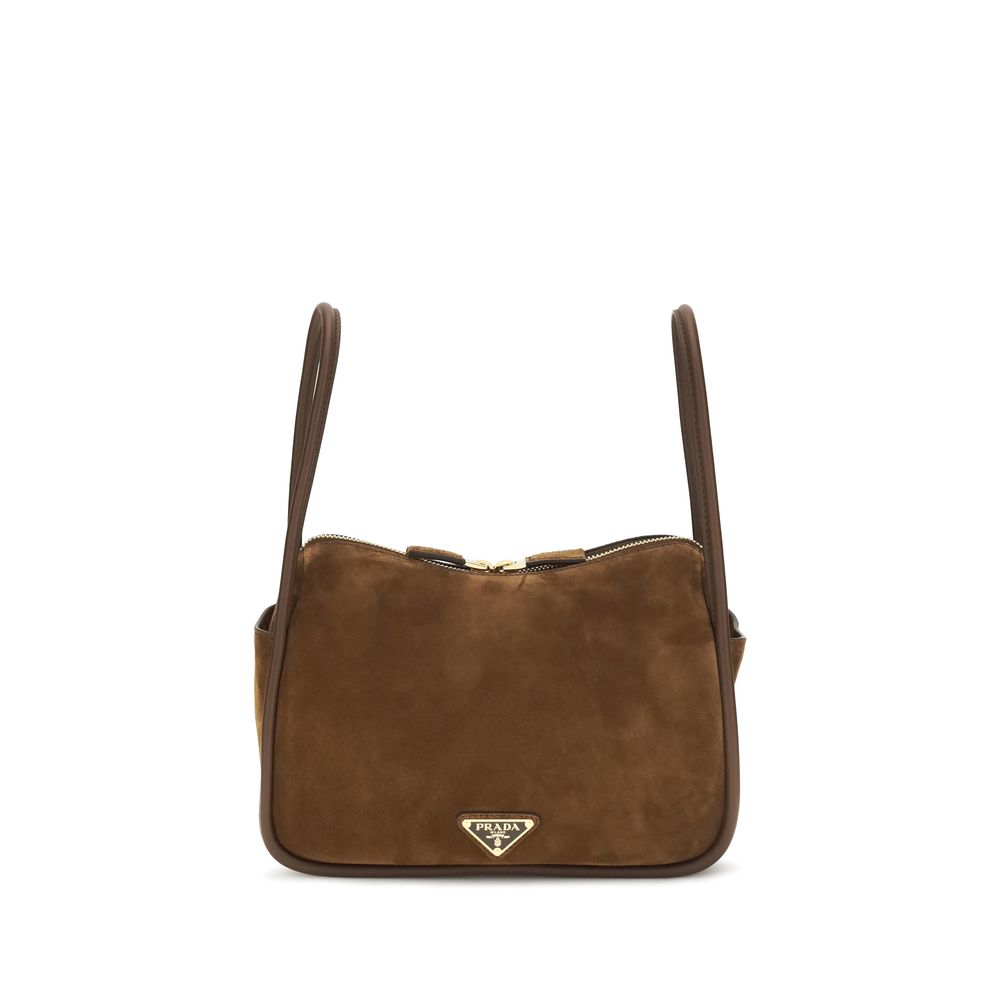 Prada – Sac à main Darling en suède