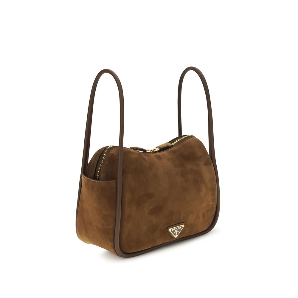Prada – Sac à main Darling en suède