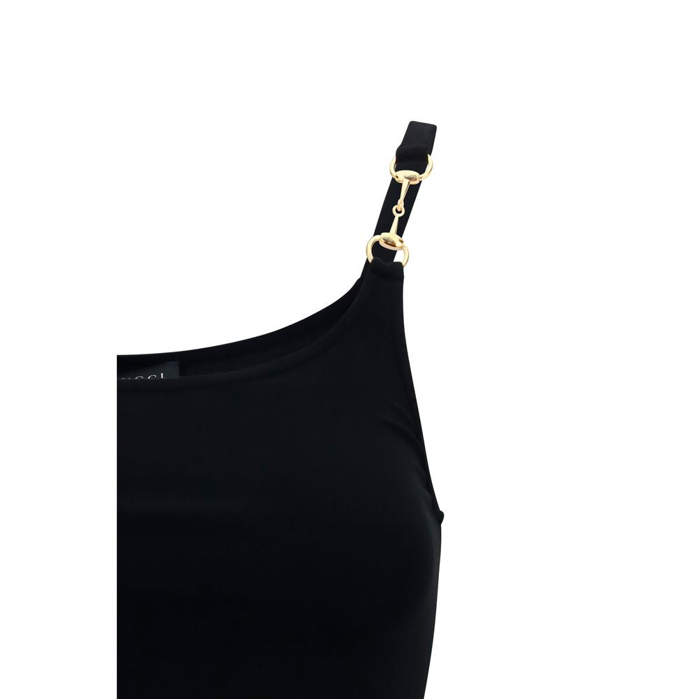 Gucci – Top en jersey crêpe de viscose avec Horsebit