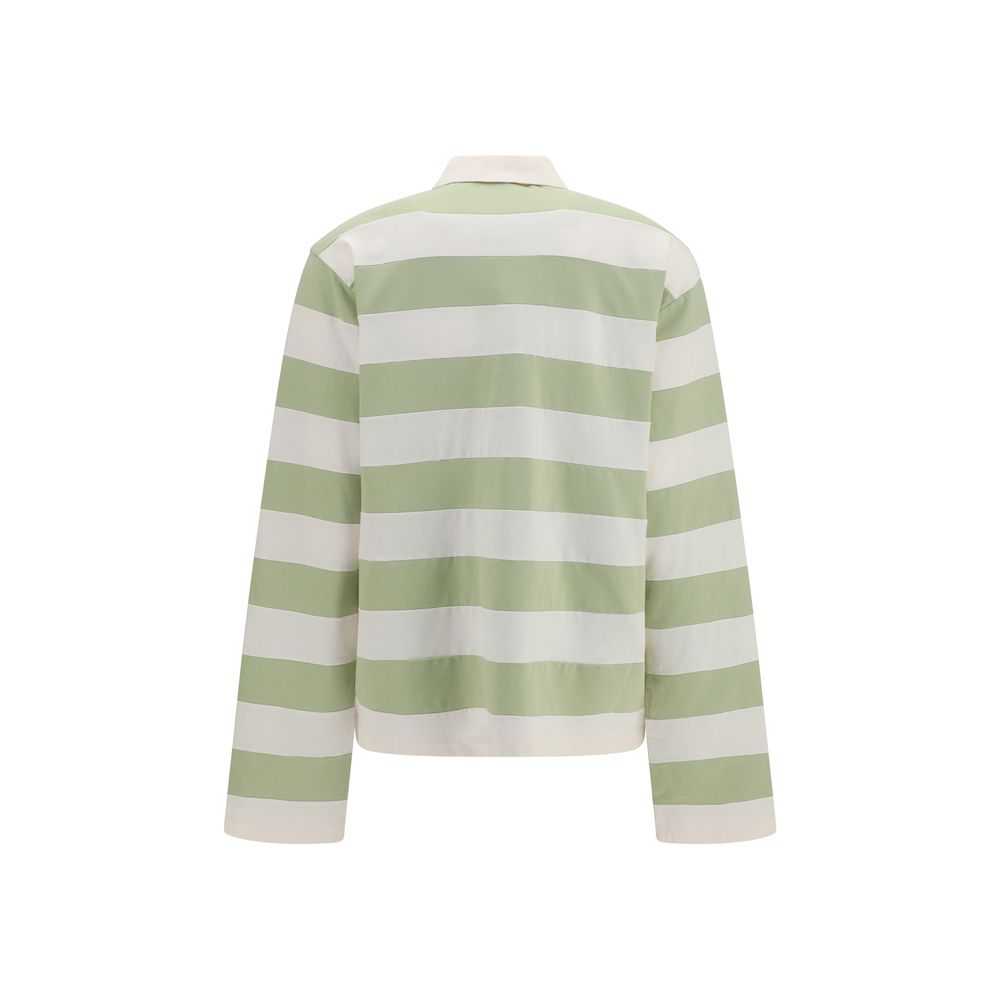 Miu Miu – Polo rayé à manches longues en coton