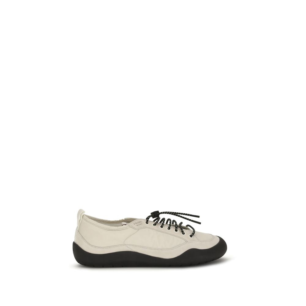 Prada – Sneakers en cuir et tissu techniques
