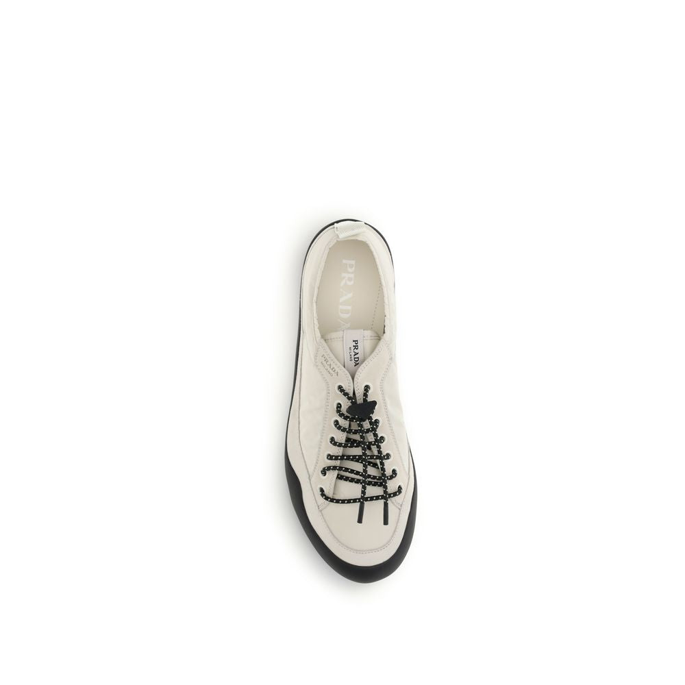 Prada – Sneakers en cuir et tissu techniques