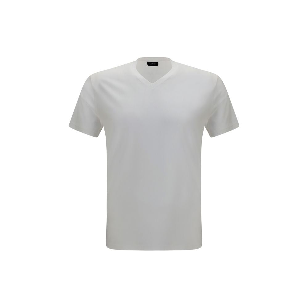 Gucci – T-shirt en jersey rayon doux à col V