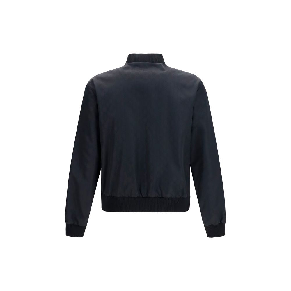 Gucci – Veste zippée réversible en faille de soie GG