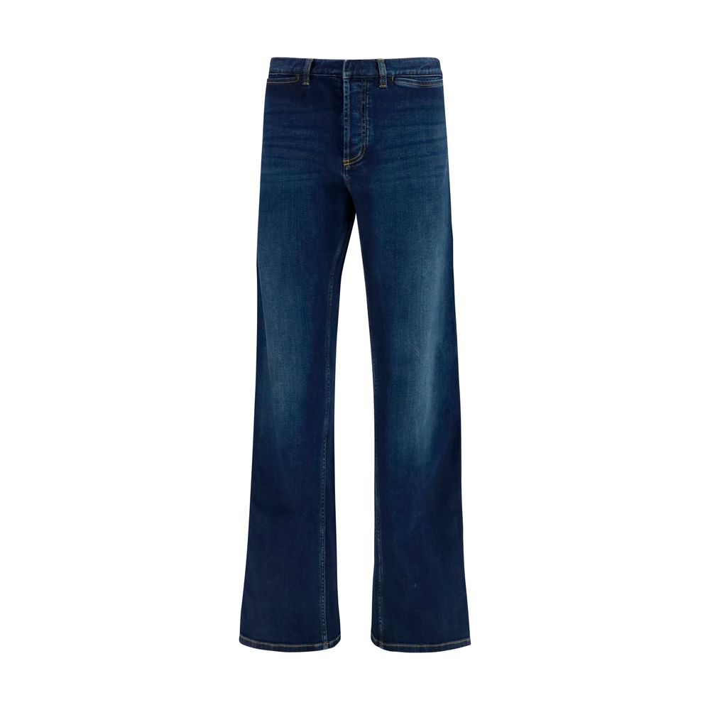 Gucci – Jean flare en coton avec bande Web