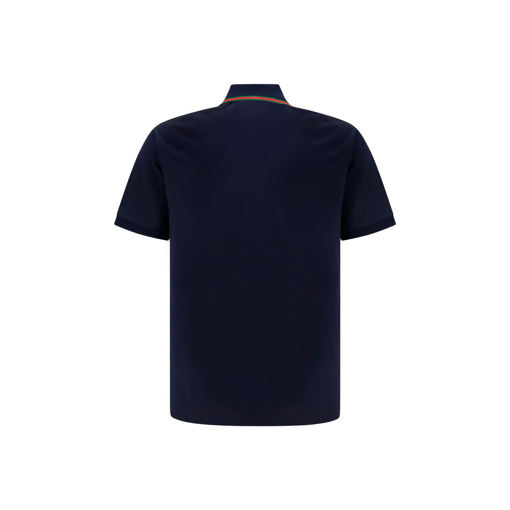 Gucci – Polo en jersey piqué de coton avec détail Web