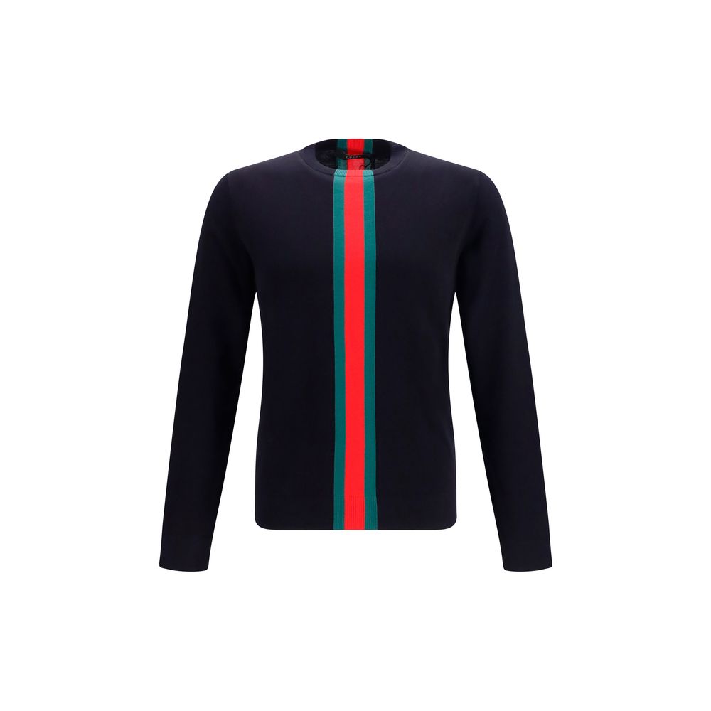 Gucci – Pull en maille de coton avec intarsia Web