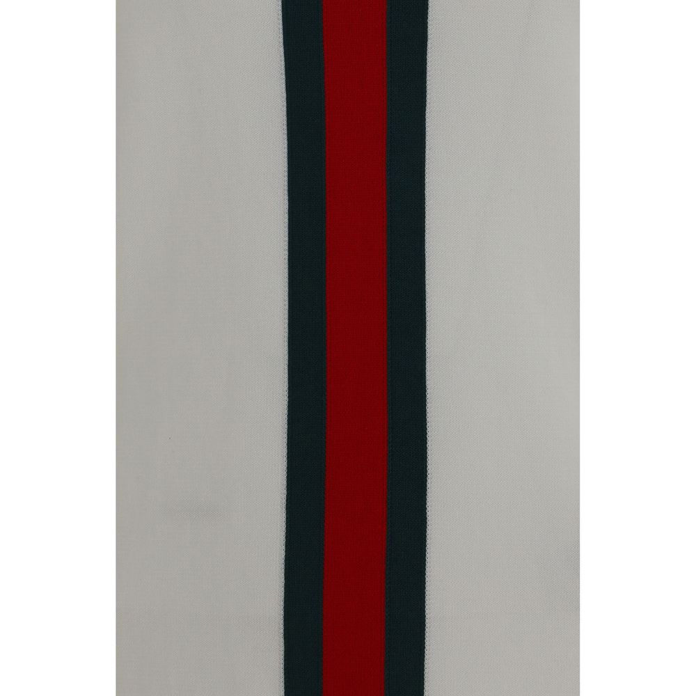 Gucci – T-shirt en maille de coton avec intarsia Web