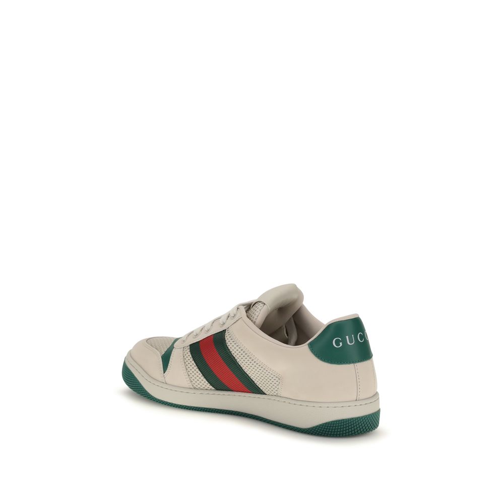 Gucci – Sneakers Screener en mesh et cuir