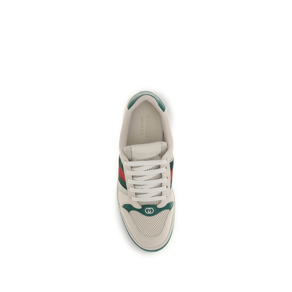 Gucci – Sneakers Screener en mesh et cuir