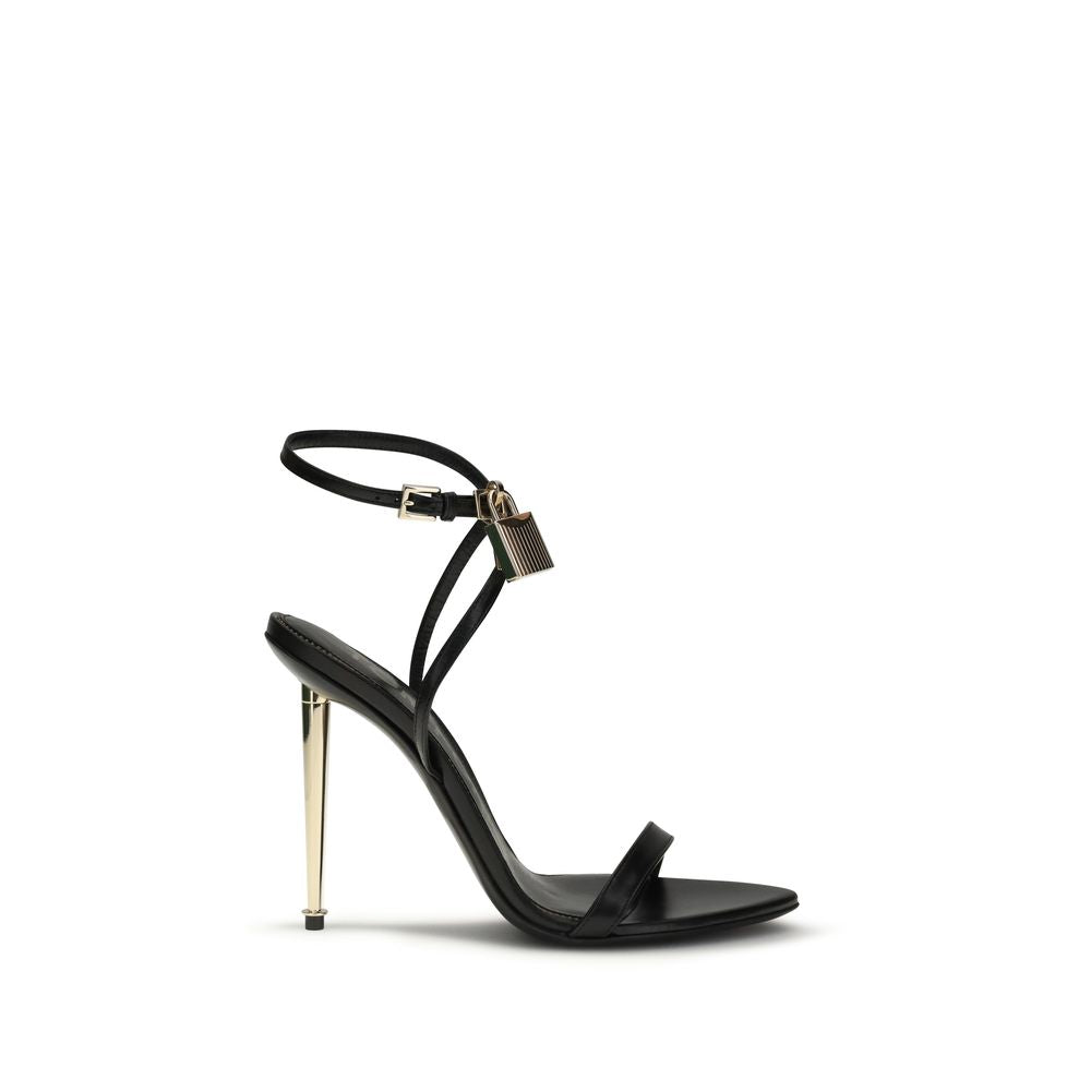 Tom Ford – Sandales à talon Padlock Pointy Naked