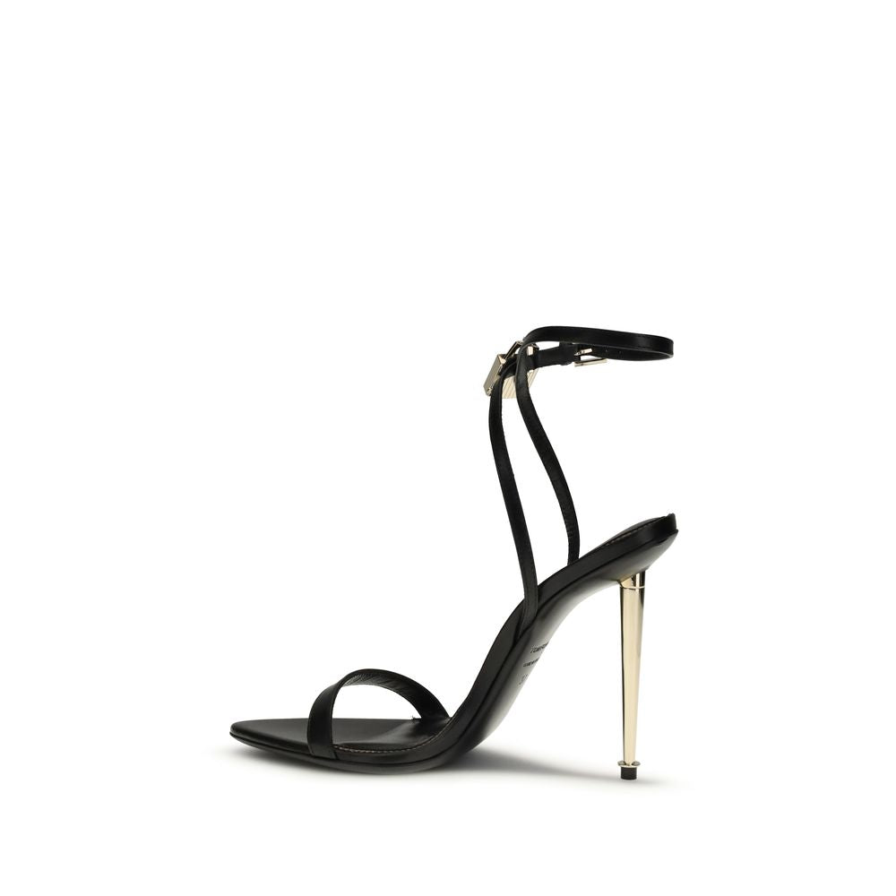 Tom Ford – Sandales à talon Padlock Pointy Naked