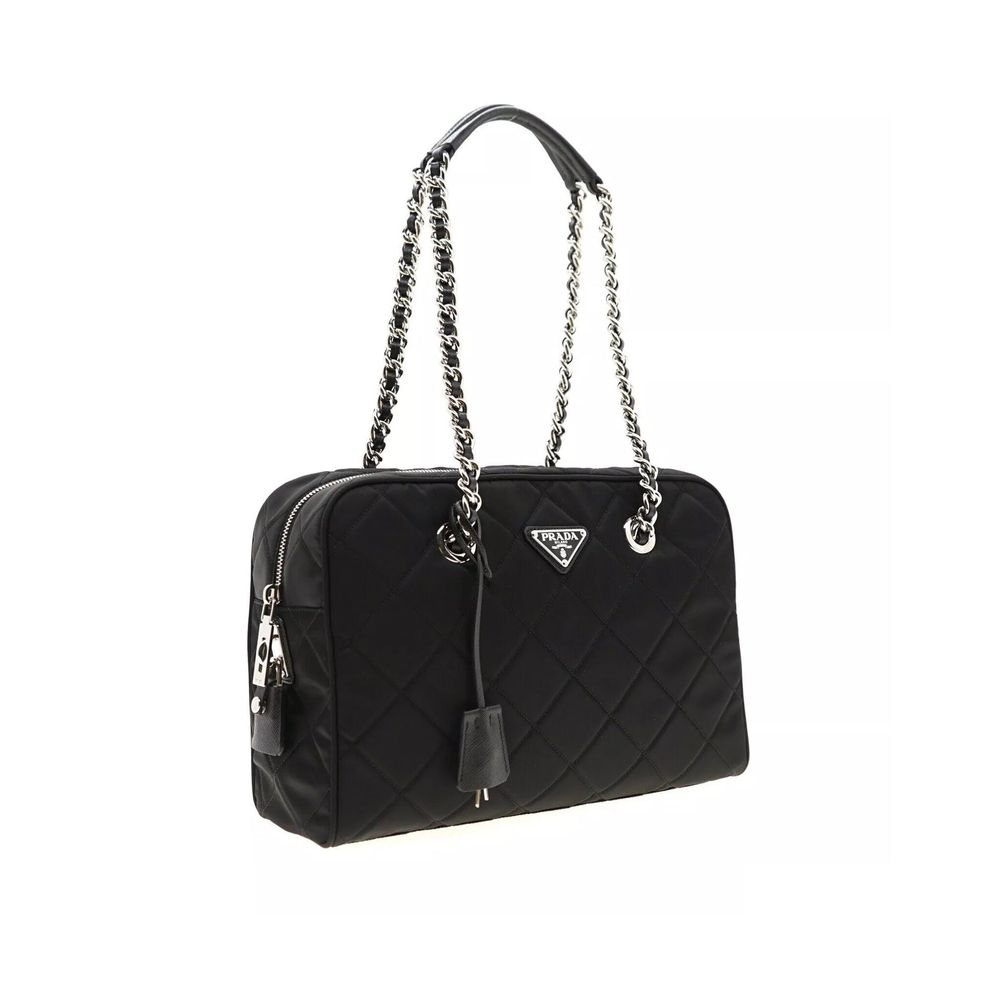Black Nylon Shoulder Bag