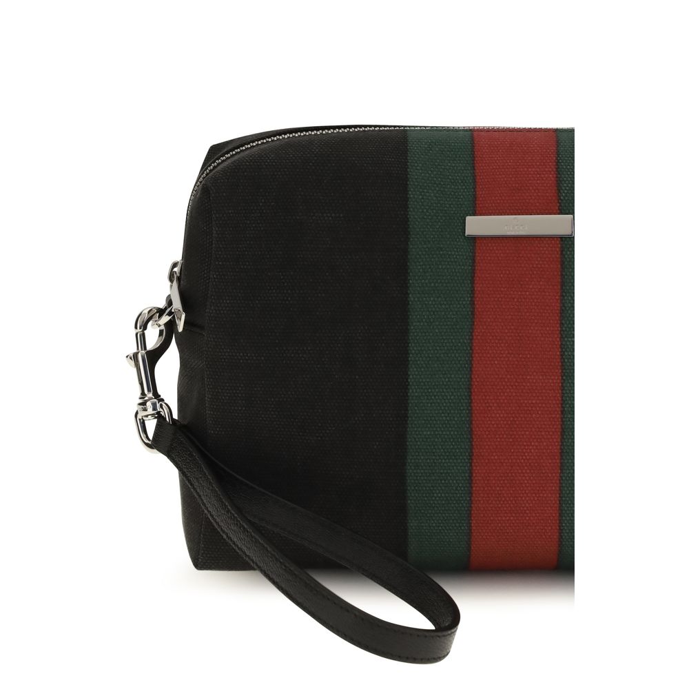 Black Fabric Shoulder Bag