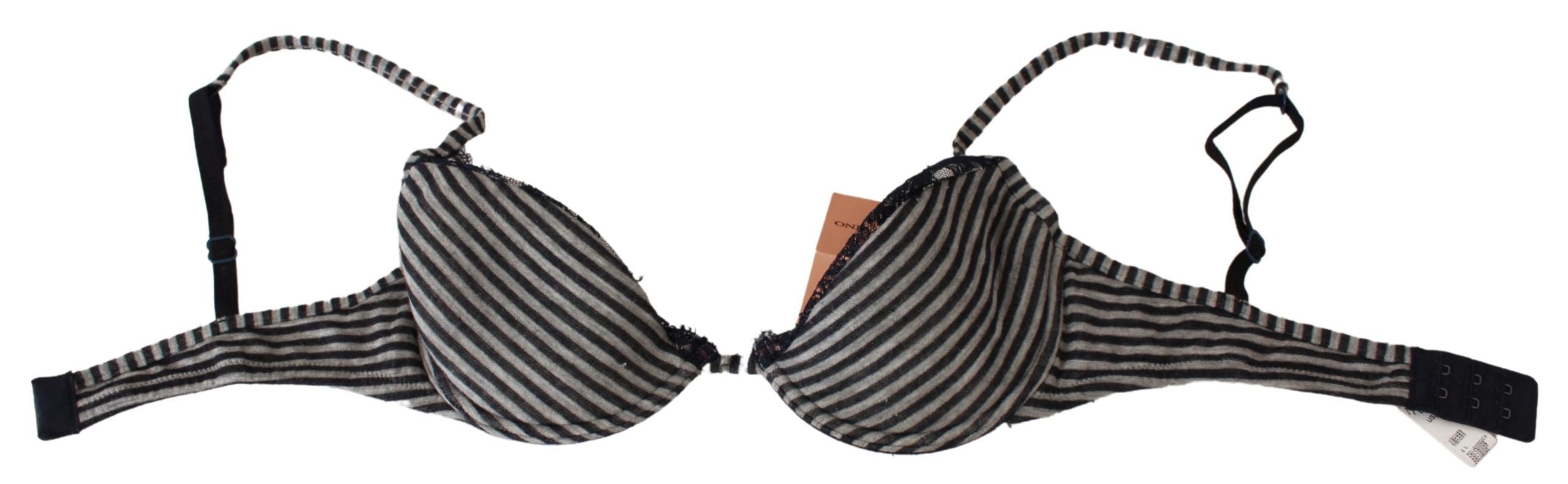 Reggiseno BH mit blauen Streifen und Spitze
